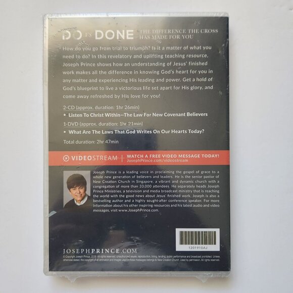 "Do Vs Done" DVD By Joseph Prince, Sealed - Picture 2 of 5